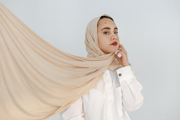 Nude Jersey Hijab