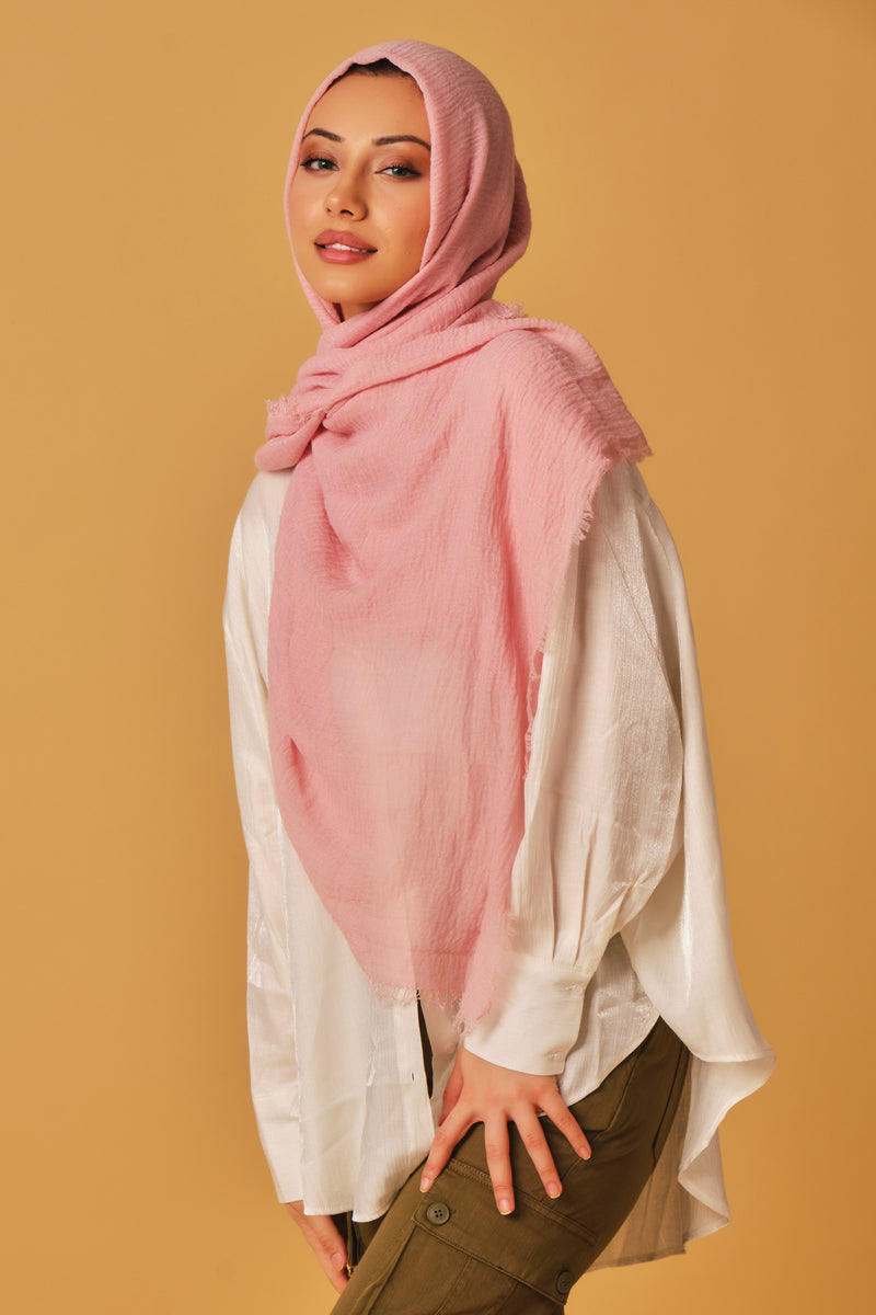 Pinky Cotton Hijab