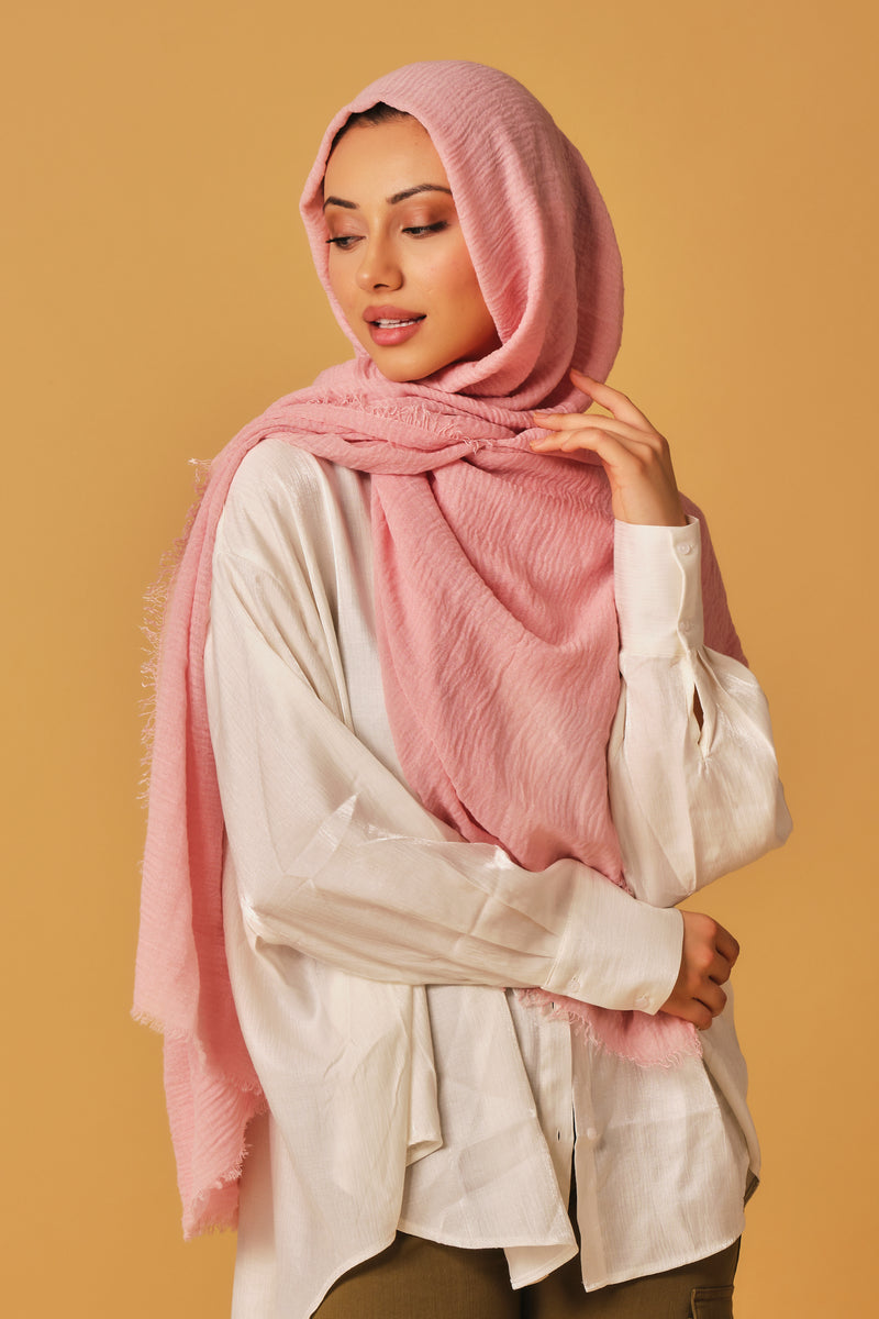 Pinky Cotton Hijab