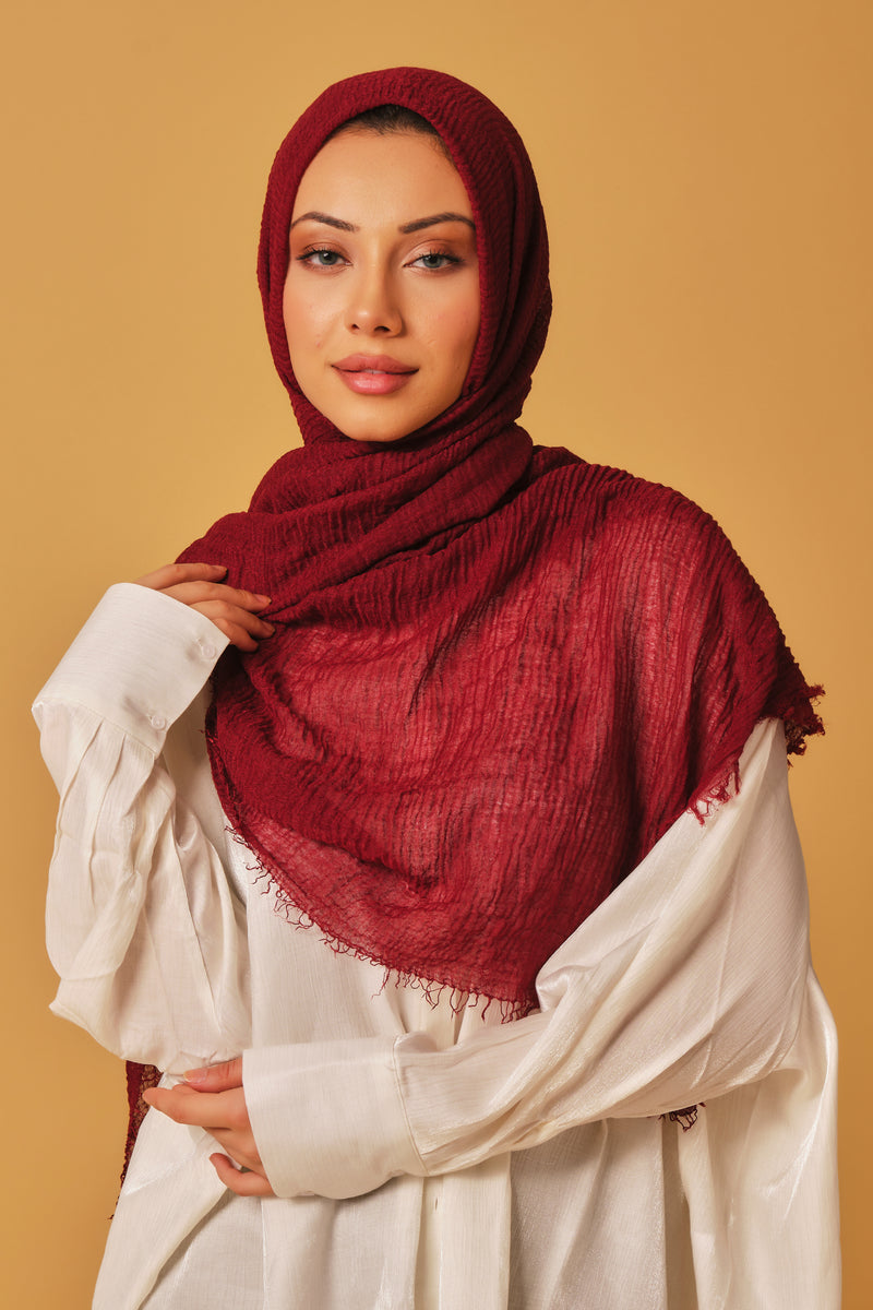 Bordeaux Cotton Hijab