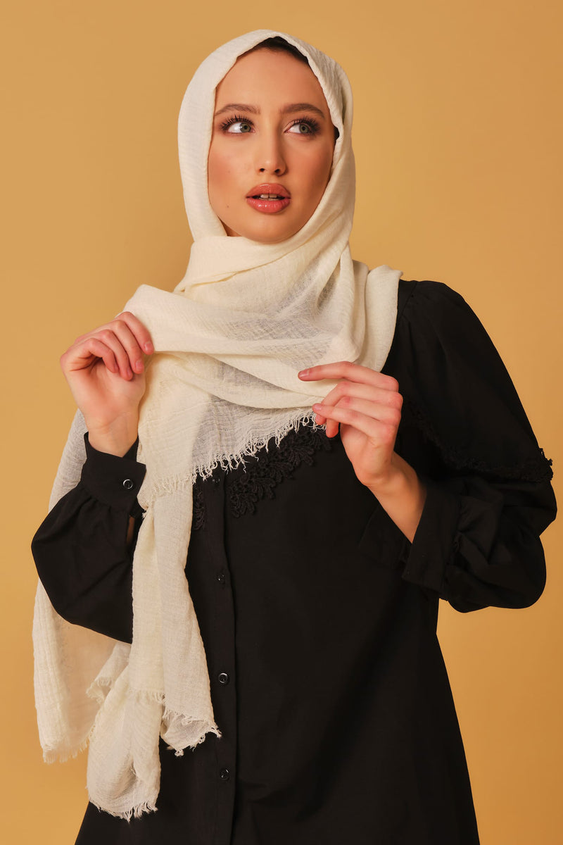Creme Cotton Hijab
