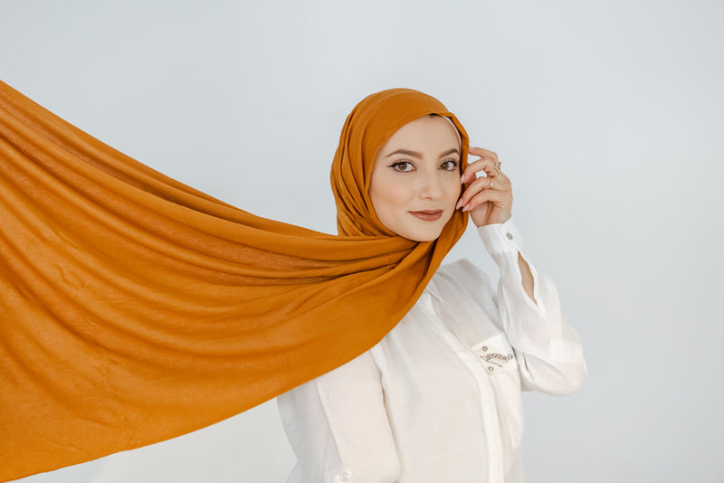 Rust Jersey hijab
